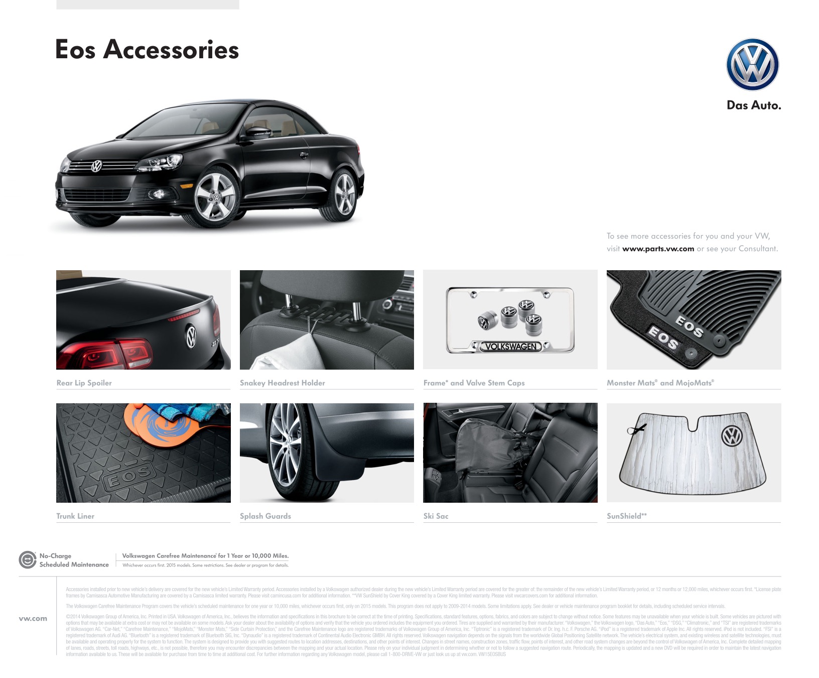 2015 VW Eos Brochure Page 1